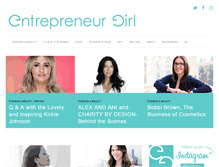 Tablet Screenshot of entrepreneurgirl.com